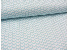 Baumwolle Mini Fin Lila Lotta - hellblau